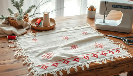 Nähen DIY Winter Tischläufer