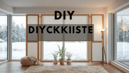 DIY Raumteiler Winter Lichtspiele
