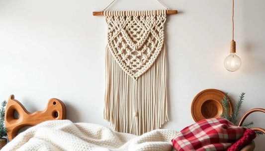 Makramee Wandbehang DIY Winter