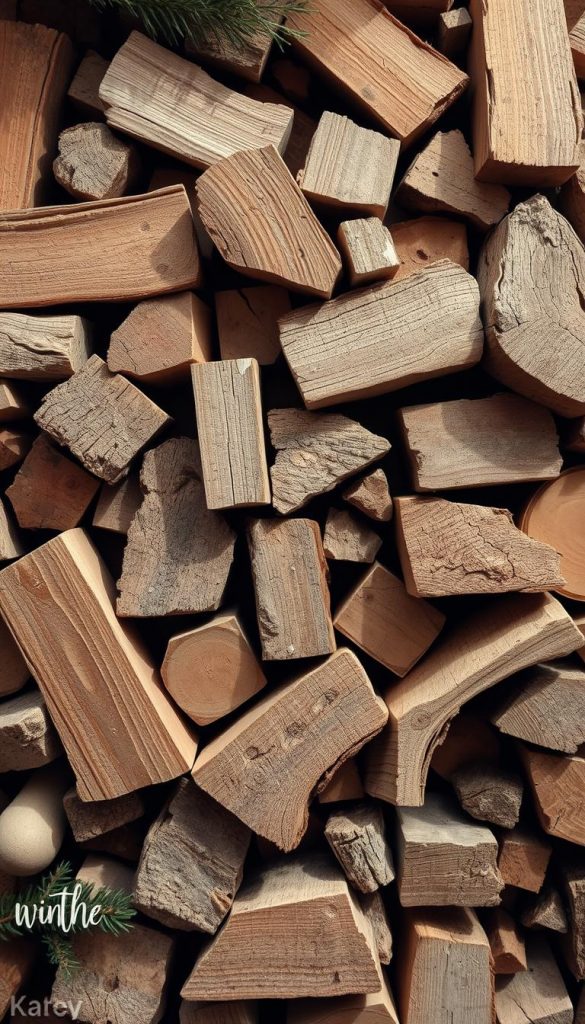 A cozy arrangement of rustic wooden scraps in warm, natural tones, capturing the essence of Weihnachten upcycling. Irregular pieces of KlickKiste timber, some with a weathered, slightly distressed finish, are artfully assembled into a festive composition. Soft, diffused lighting casts gentle shadows, creating depth and a sense of depth. The overall aesthetic is organic, inviting, and brimming with winter charm, perfect for inspiring DIY holiday projects. A cozy arrangement of rustic wooden scraps in warm, natural tones, capturing the essence of Weihnachten upcycling. Irregular pieces of KlickKiste timber, some with a weathered, slightly distressed finish, are artfully assembled into a festive composition. Soft, diffused lighting casts gentle shadows, creating depth and a sense of depth. The overall aesthetic is organic, inviting, and brimming with winter charm, perfect for inspiring DIY holiday projects.