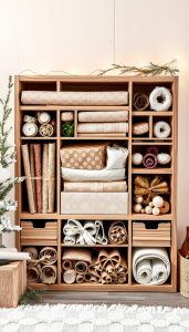 Aufbewahrung Geschenkpapier