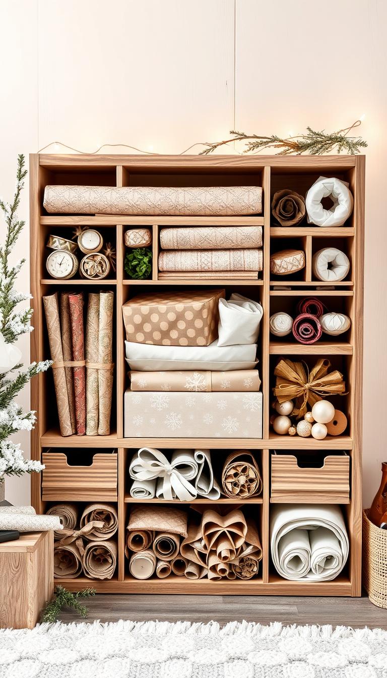 Aufbewahrung Geschenkpapier