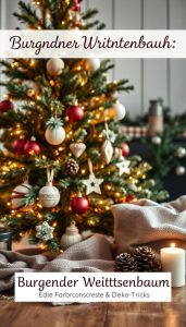 Burgunder Weihnachtsbaum Ideen