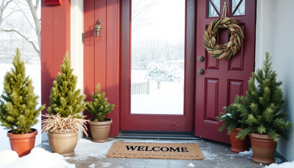 DIY Eingangsbereich Winter Deko