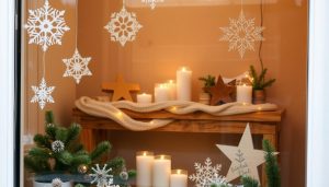 DIY Fensterdekoration Weihnachten