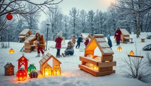 DIY Outdoor Spiele Winter Kinder