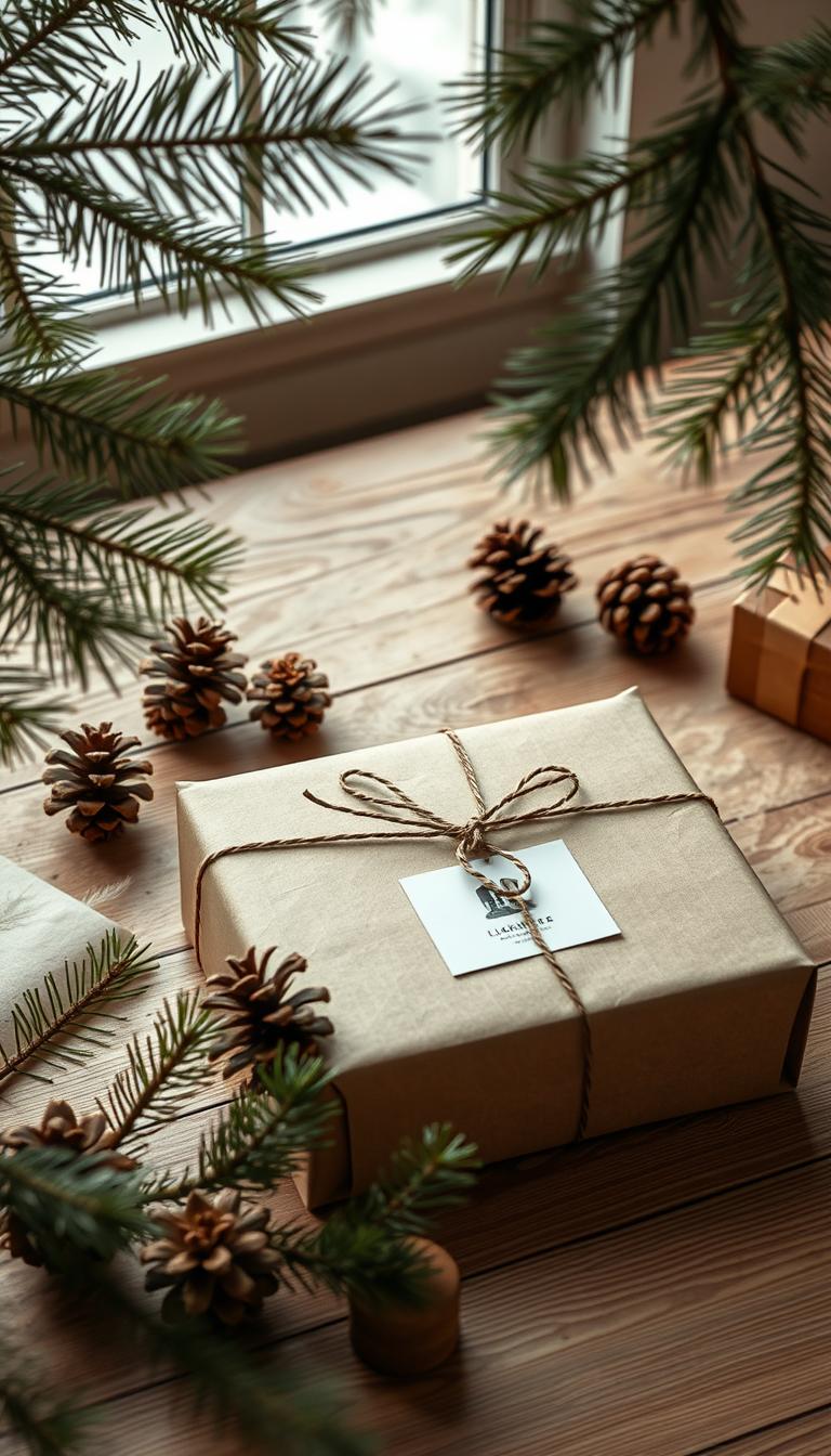 Geschenkverpackung Weihnachten