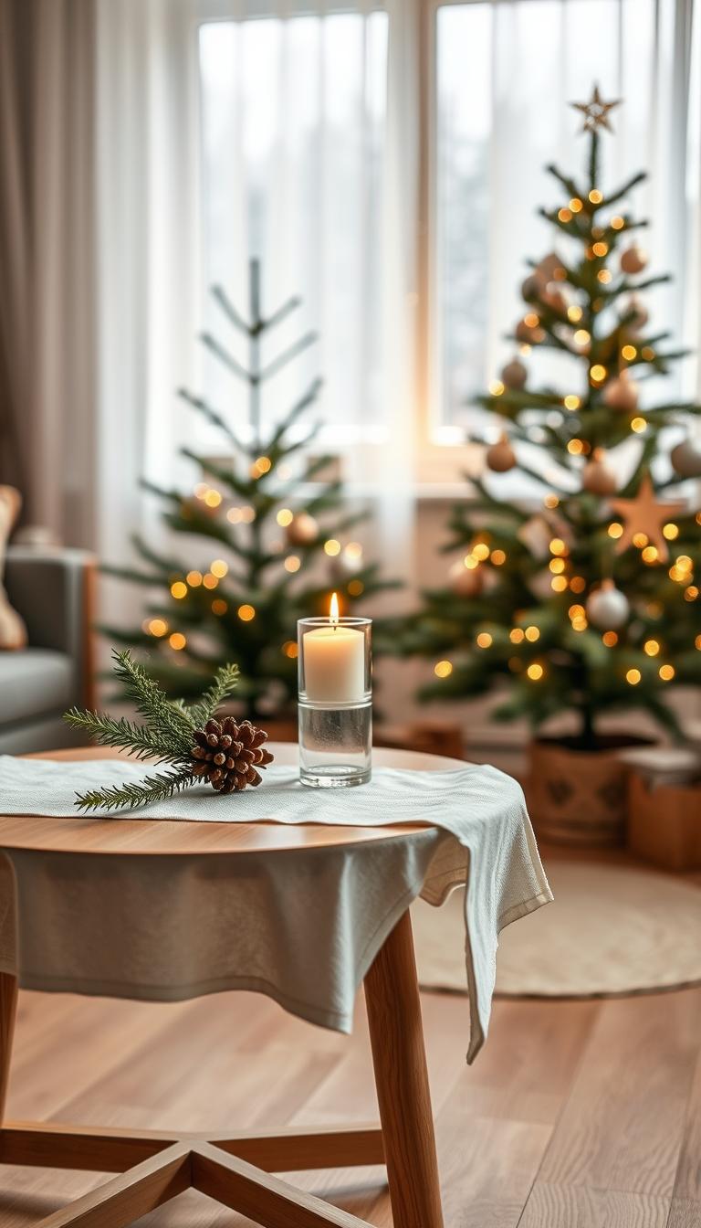 Minimalistische Weihnachtsdeko