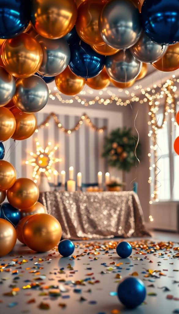 New Year’s Eve Balloon Decorations