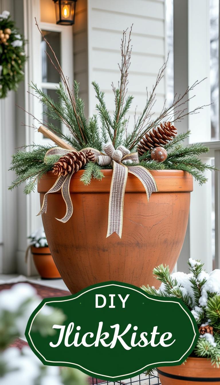 Pflanzkübel Weihnachten