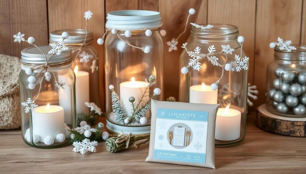 Upcycling Windlichter Winter DIY