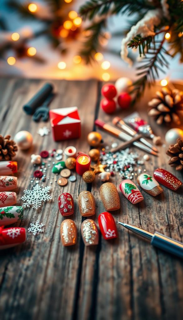 Weihnachtsnägel Ideen