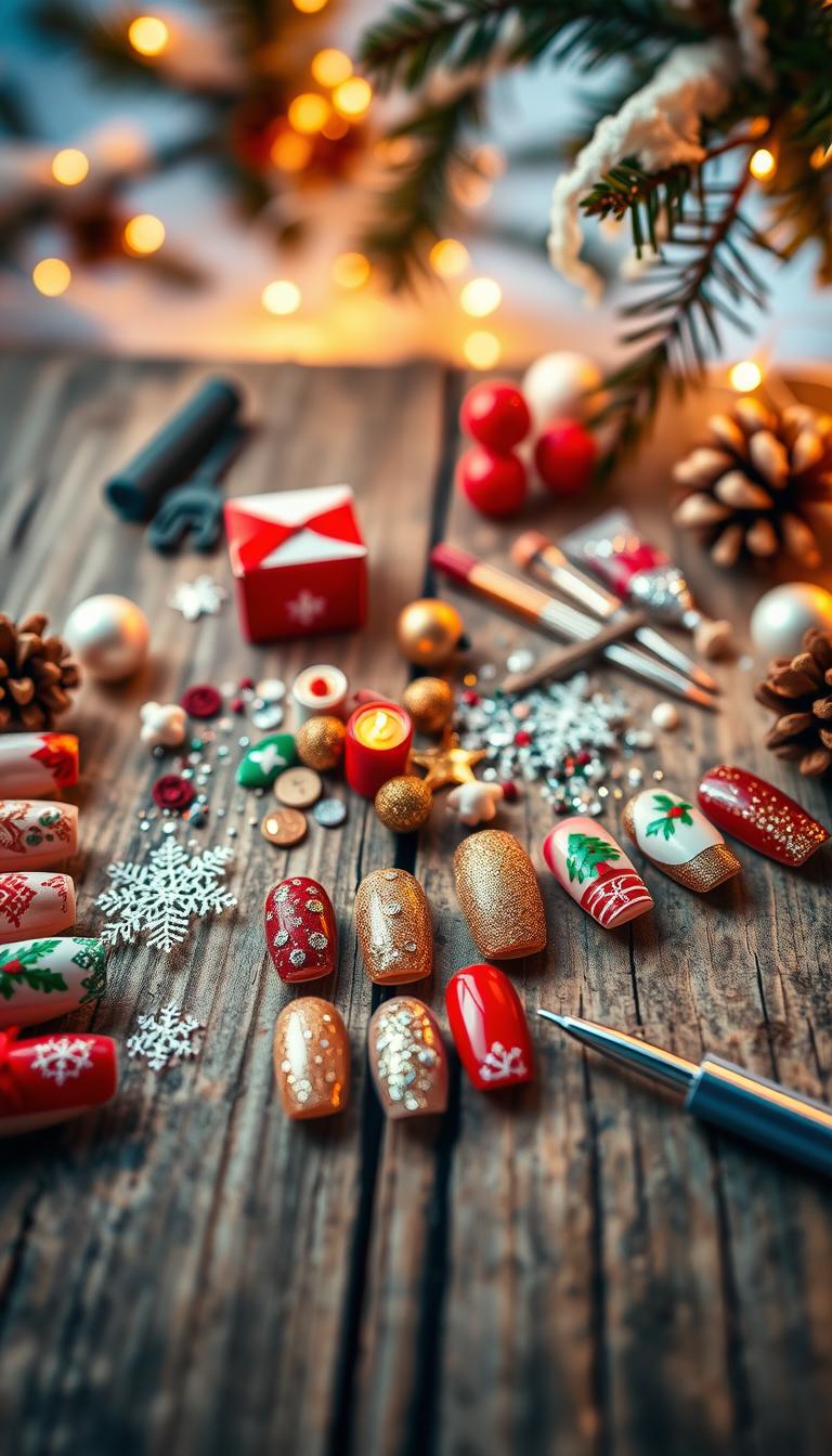 Weihnachtsnägel Ideen