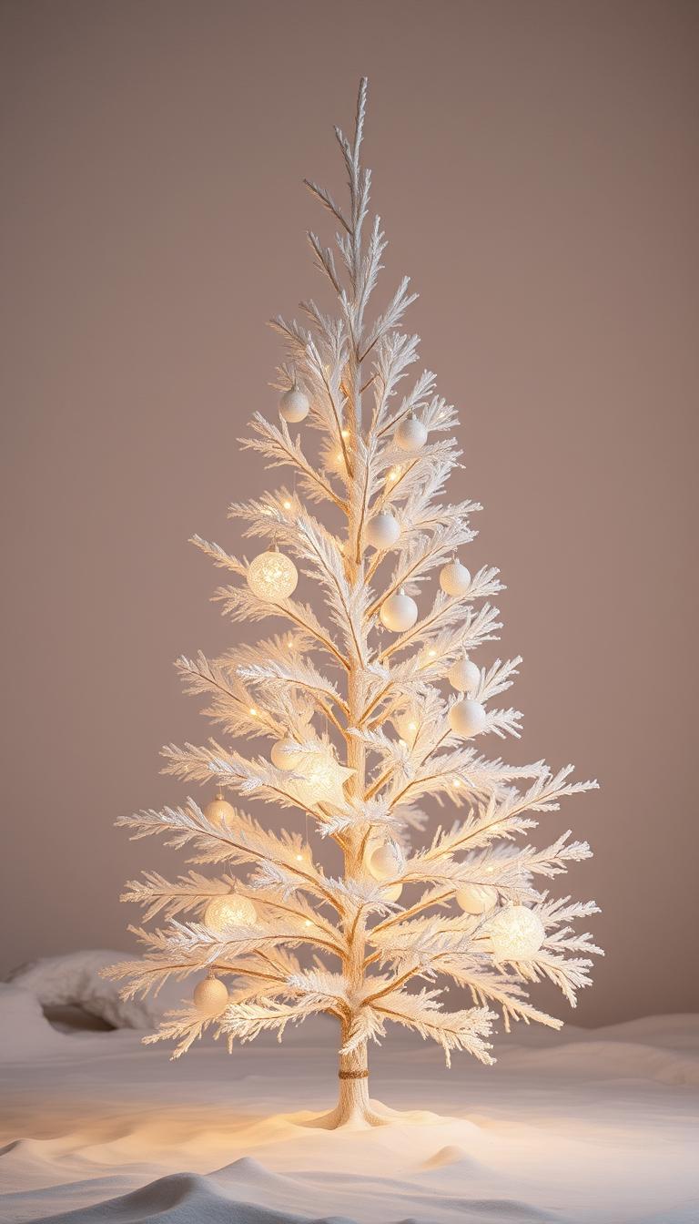 Weiße Weihnachtsbaum Ideen
