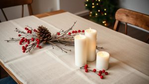 Winterliche Tischdeko selber machen