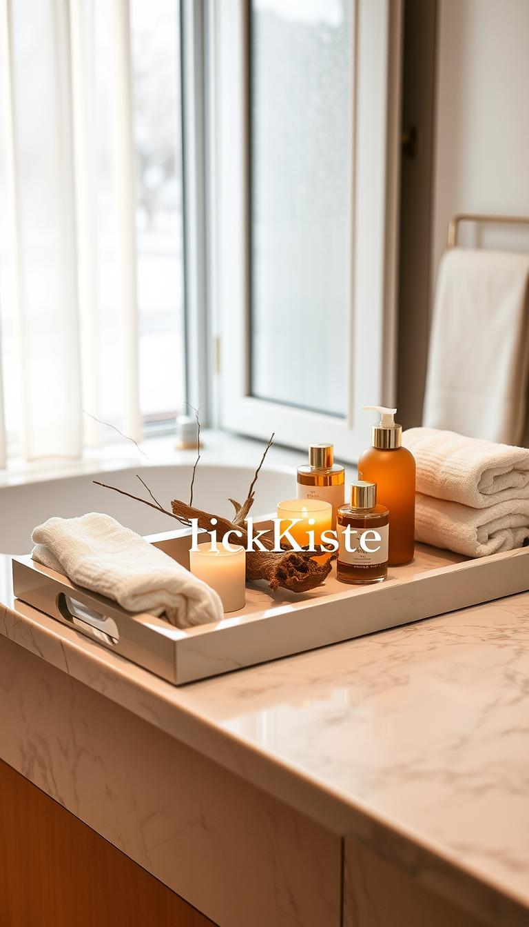badezimmer tray deko