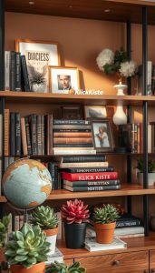 bookshelf styling