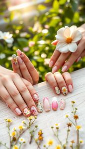 floral spring nails