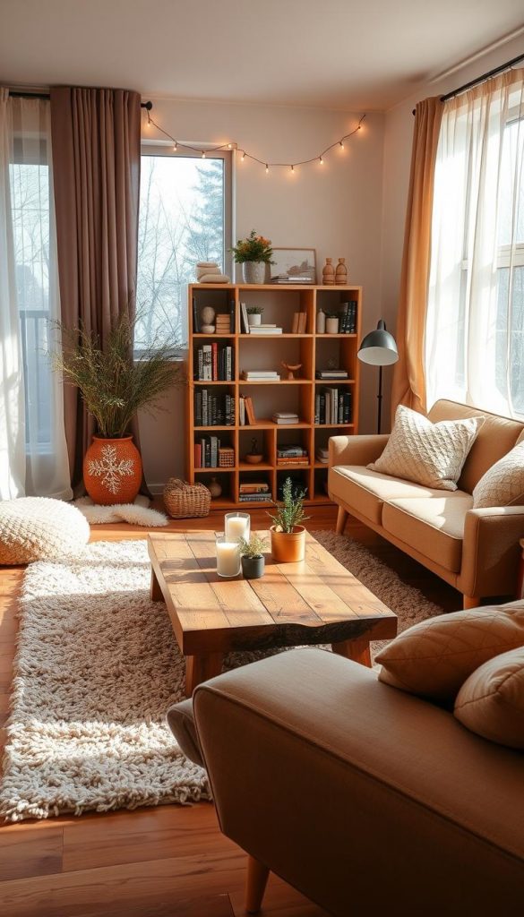 kleines wohnzimmer gemütlich einrichten