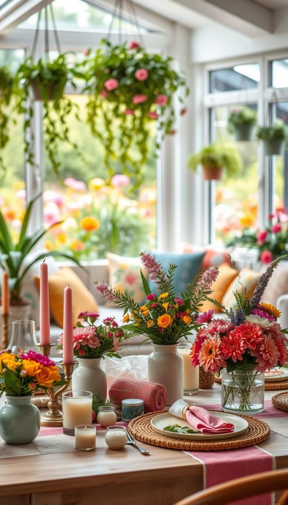 maximalistische frühlingsdeko