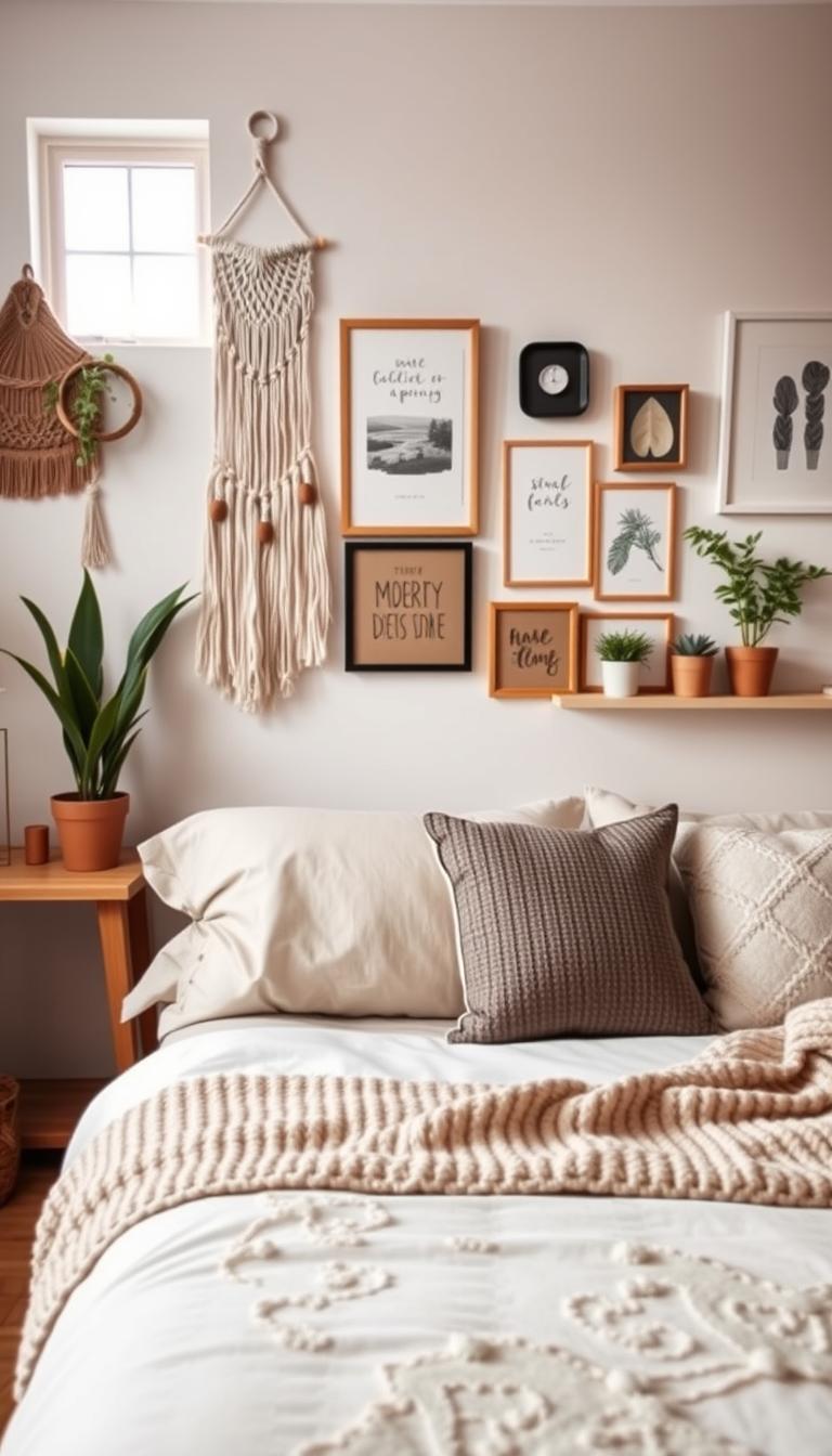 schlafzimmer wanddeko ideen