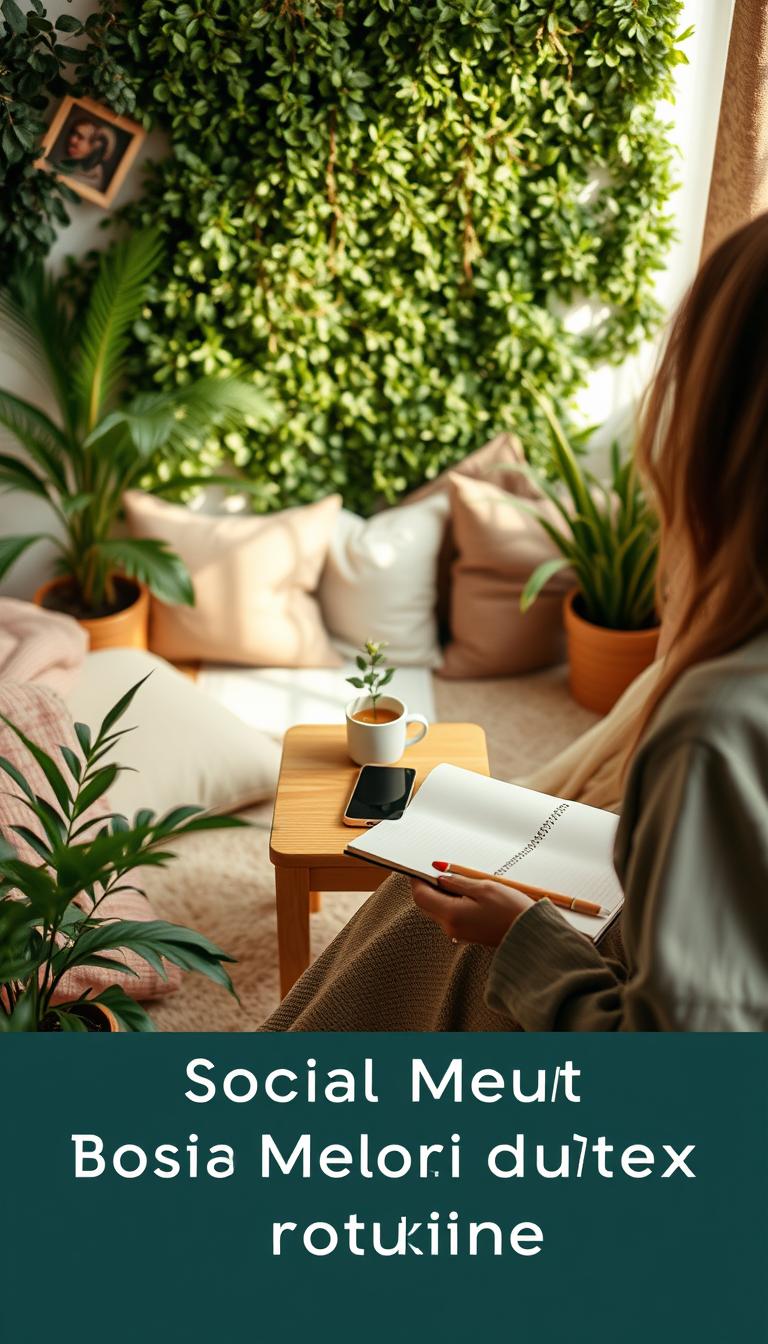 social media detox routine