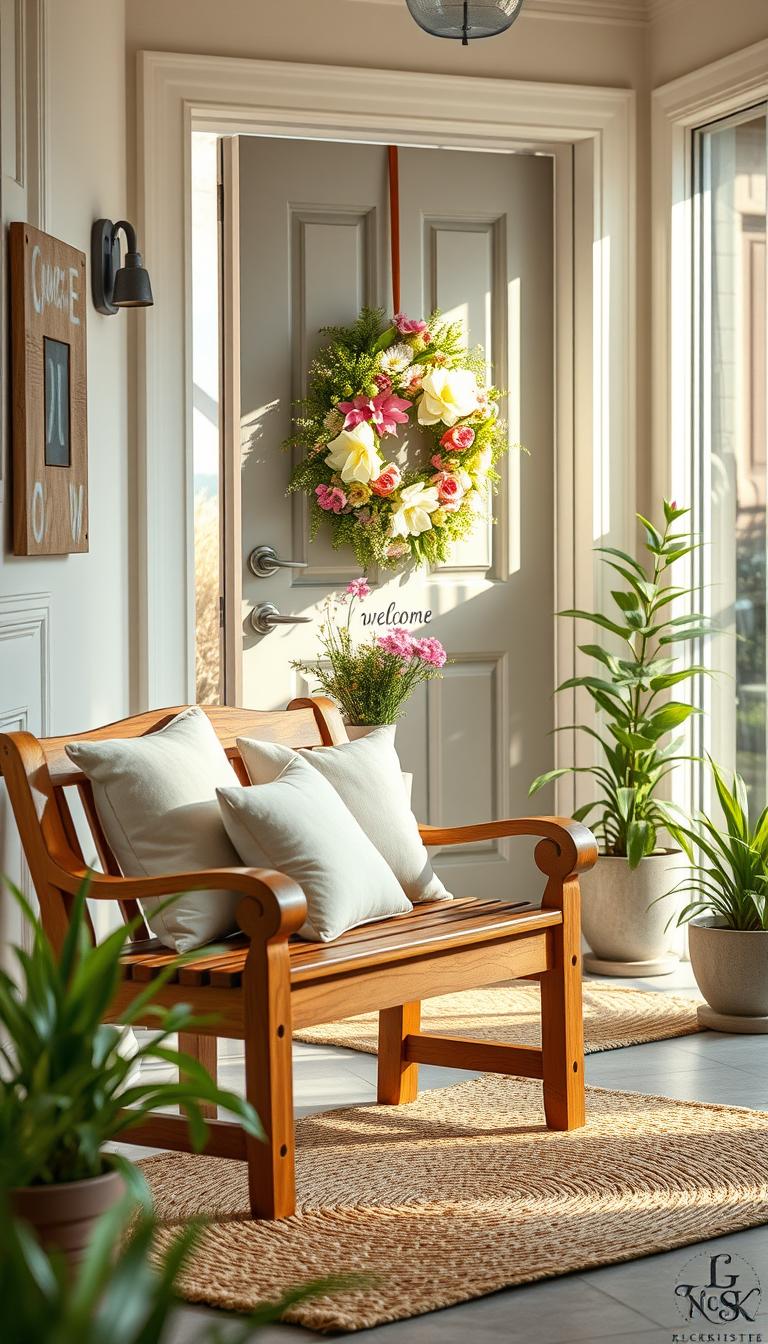 spring entryway decoration