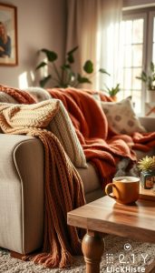 throw blanket styling