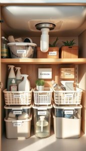 unter dem waschbecken organisation