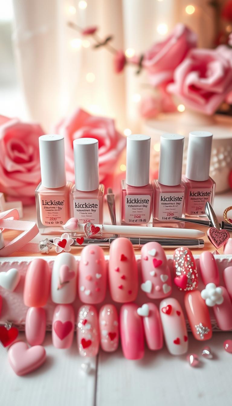 valentinstag nails ideen