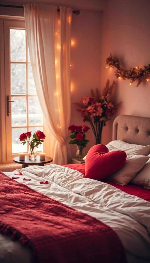 valentinstag schlafzimmer deko