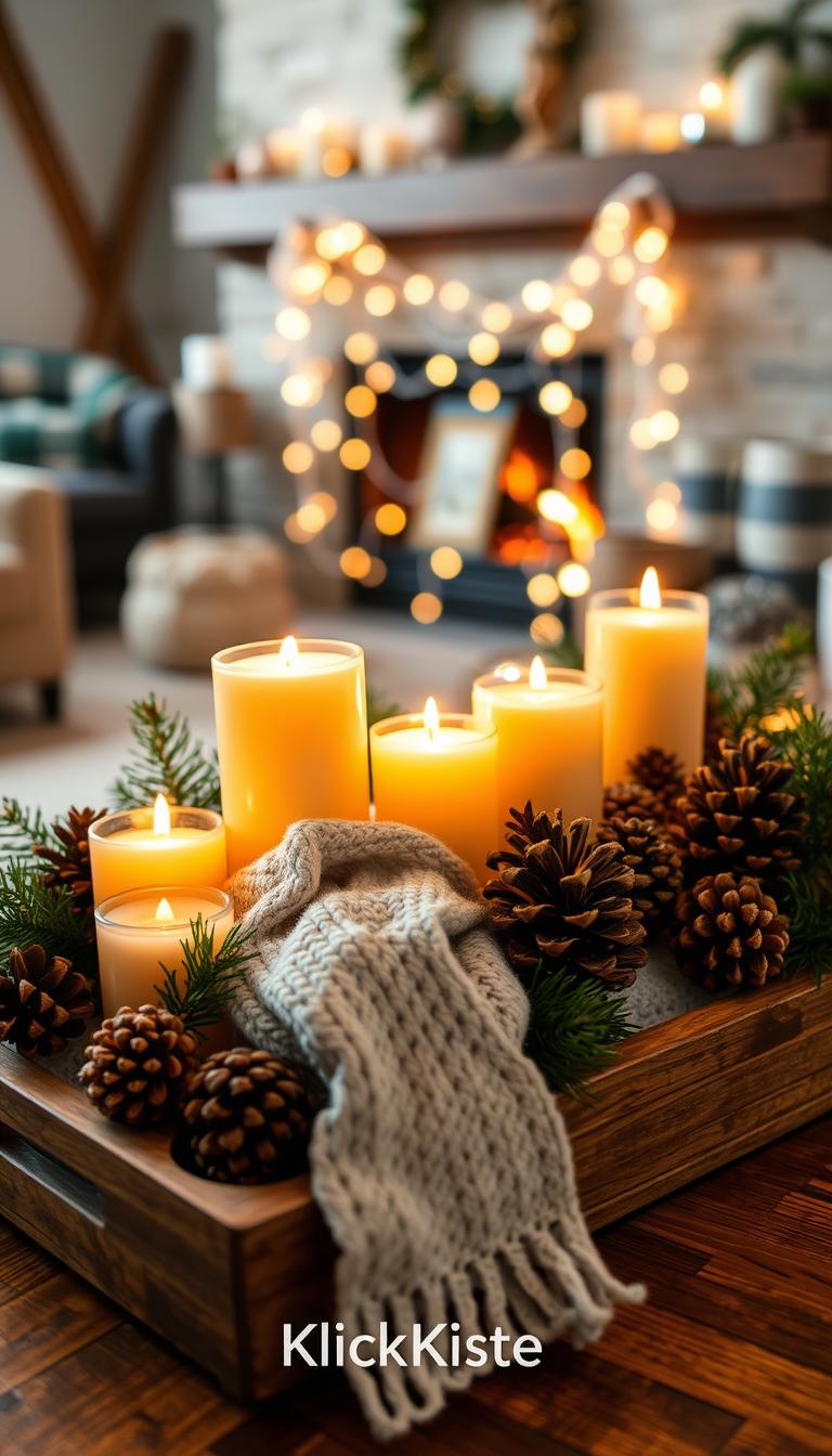 winter tray decor ideas