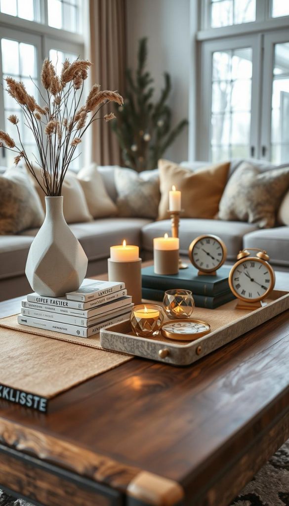 wohnzimmer coffee table styling