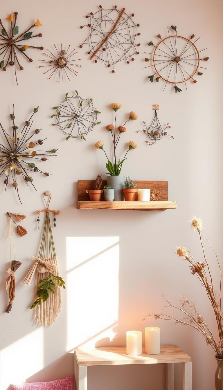 11 Ideen für moderne Wanddeko mit Naturmaterial