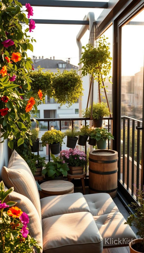 12 Balkonideen für kleine Räume