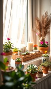 12 Fensterbank-Dekoideen für Frühling & Sommer