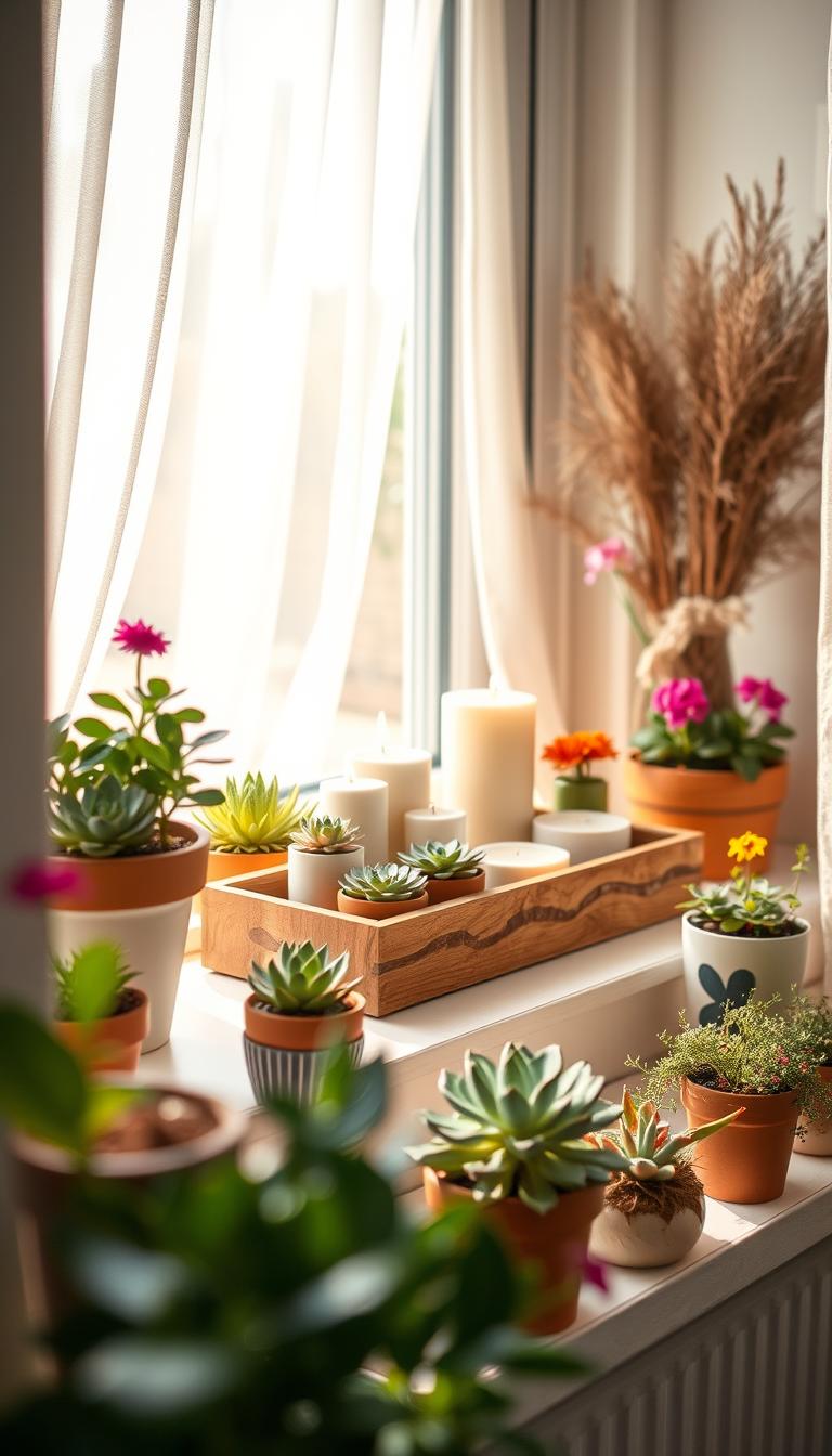 12 Fensterbank-Dekoideen für Frühling & Sommer