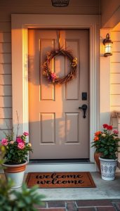 12 Haustür-Dekoideen für Frühling & Sommer