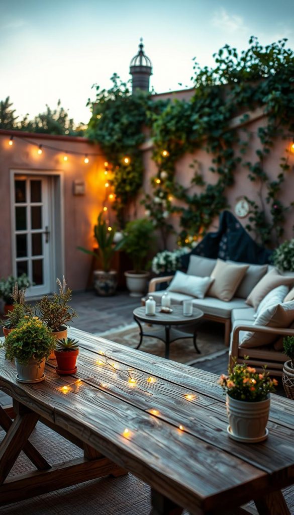 12 gemütliche Ideen für Terrasse & Garten