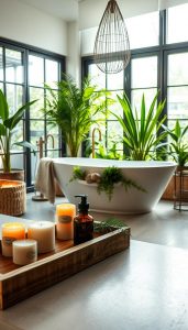 14 Badezimmer-Dekoideen mit Naturmaterial