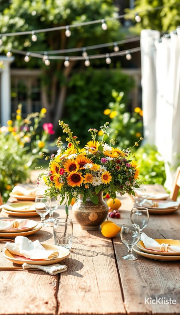 15 elegante Tischdekoideen für Sommerpartys