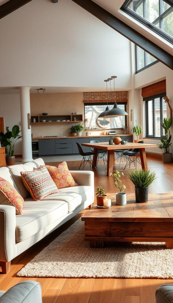 16 Einrichtungstipps für offene Wohnbereiche