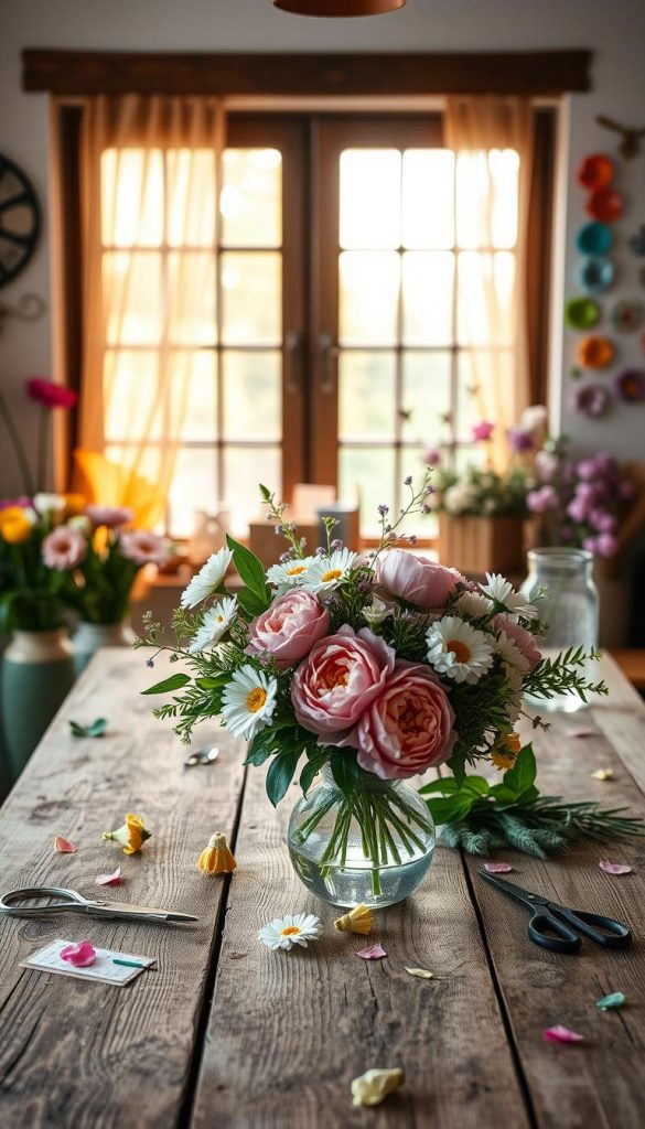 Blumenarrangement DIY