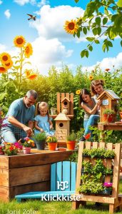 DIY Garten Familie