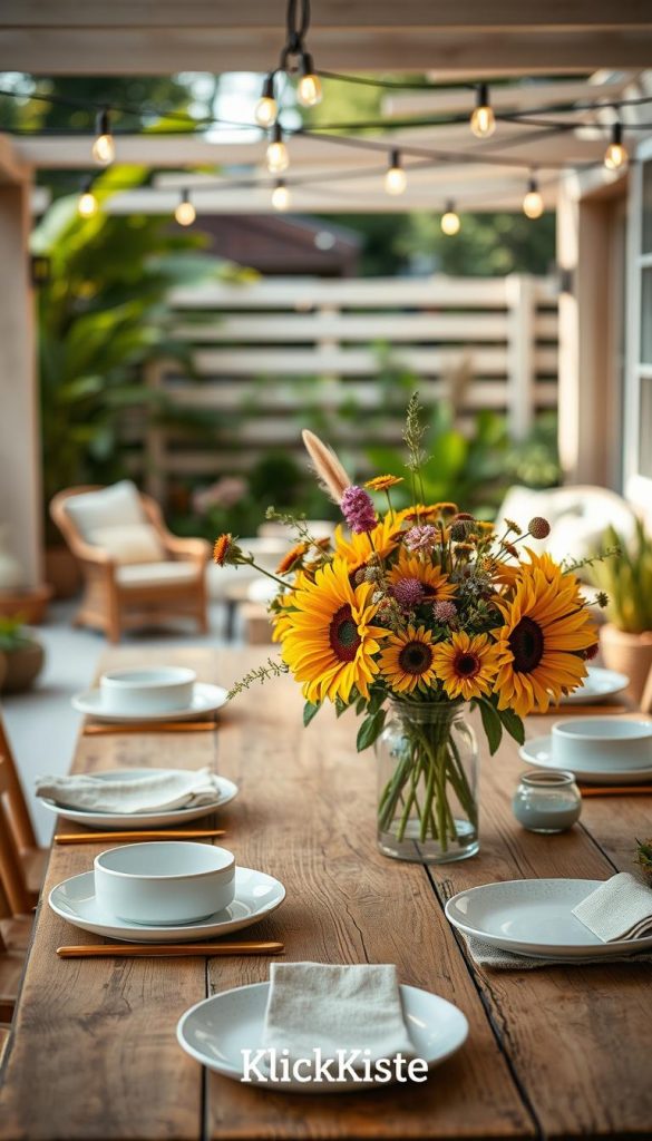 Esszimmer Sommer Deko