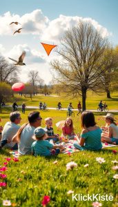 Familienaktivitäten Frühling