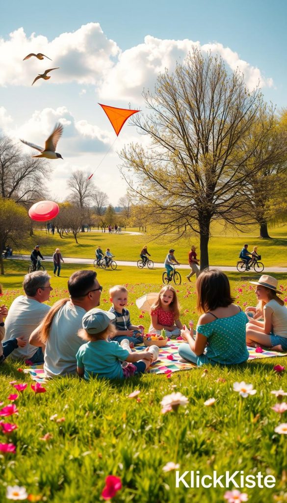 Familienaktivitäten Frühling