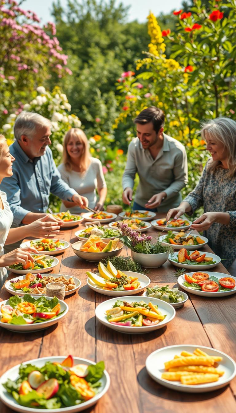 Frühlingsgerichte Familie