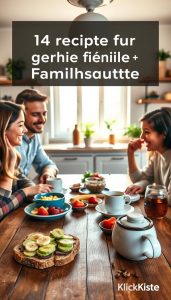Gesundes Frühstück Familie
