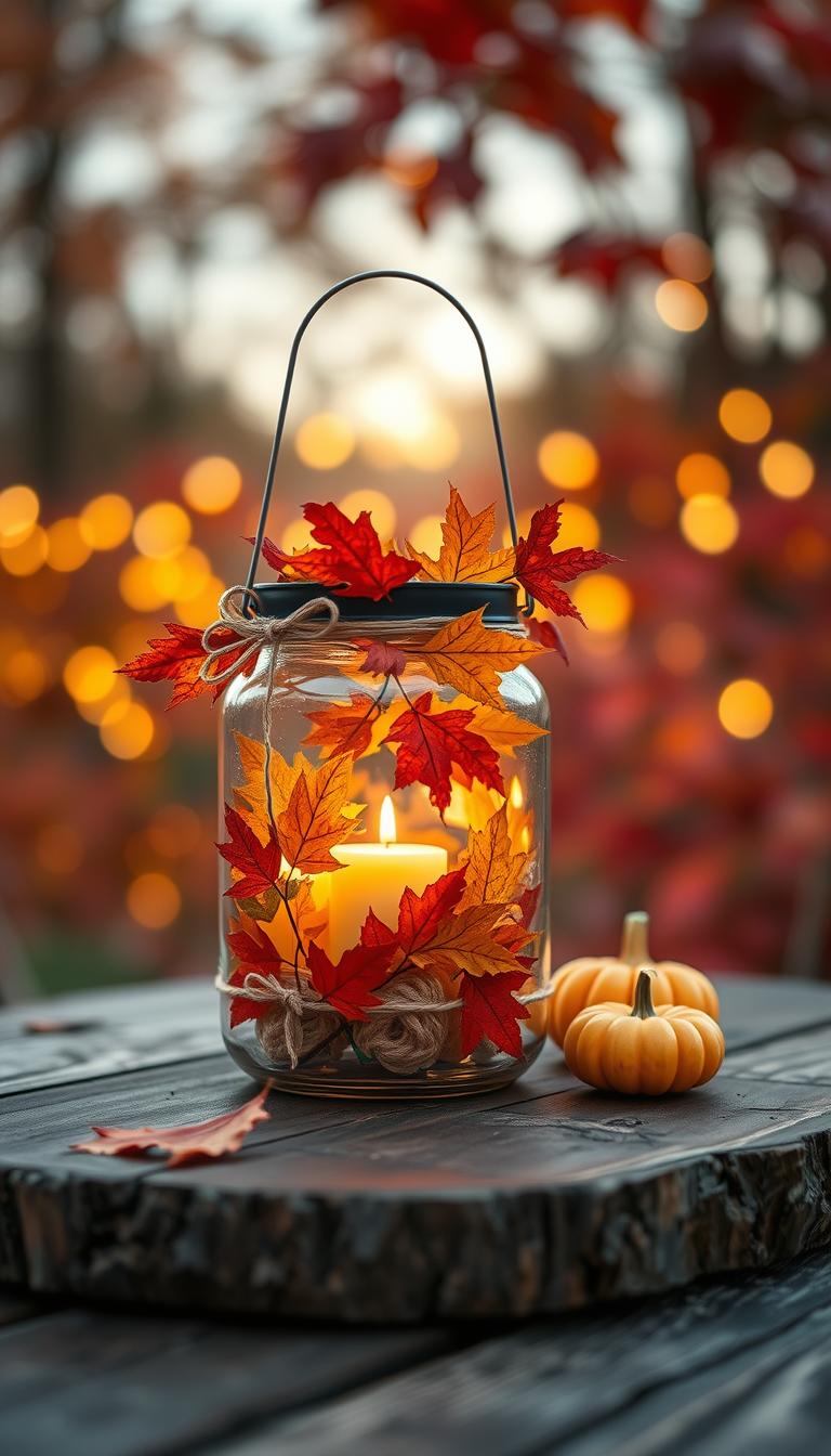 Herbstlaterne DIY